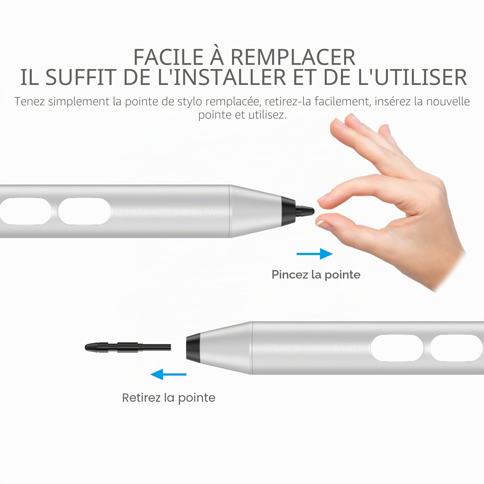 Stylet pour appareils à écran Tactile ASUS, Niveau de Pression 1024 (2500 Heures d'autonomie), Stylet avec ASUS SA203H pour ZenBook et VivoBook Slate