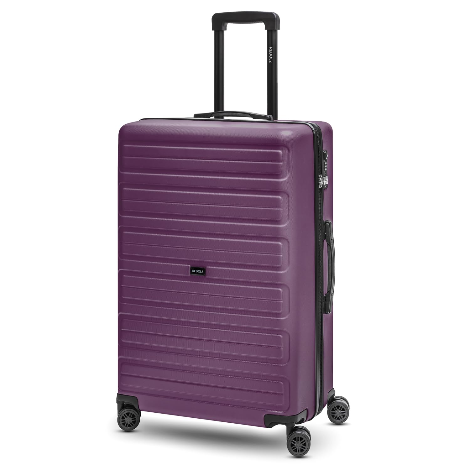 REDOLZ Mittelgroßer Hartschalen Check-in Koffer | Trolley 44 x 24 x 65 cm aus hochwertigem ABS Material | Ultra-leicht nur 3,49 kg für Damen & Herren | 4 Doppelrollen & TSA-Schloss (Essentials 08)