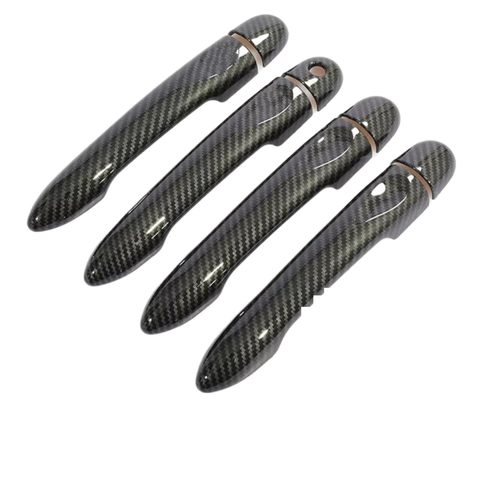 Cqrbne One Color For Benz For Smart For Forfour 453 2014-2019 Carbon Fiber Car Door Handle Cover Trim Styling Accessories Car Exterior Door Handle