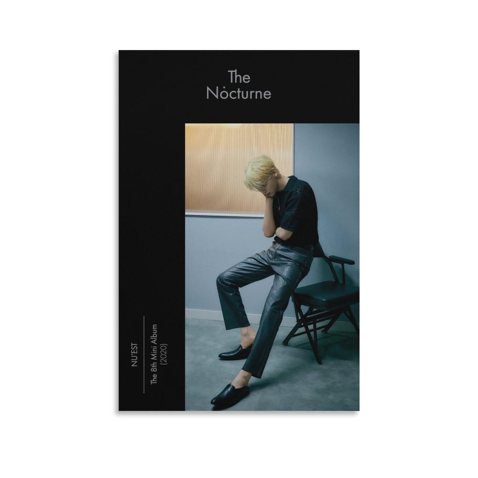 Minhyun Nuest Kpop The Nocturne I’m in Trouble Teaser Cool ALBUM COVER KPOP ARTIST Posters Aesthetics Home Office Wall Decor And Creative Painting Decoration 08x12inch(20x30cm)