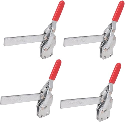 IIVVERR 4PCS Quickly Holding U Shaped Bar Vertical Toggle Clamp 227Kg 12147 (4 piezas que sujetan rápidamente la abrazadera de palanca vertical en