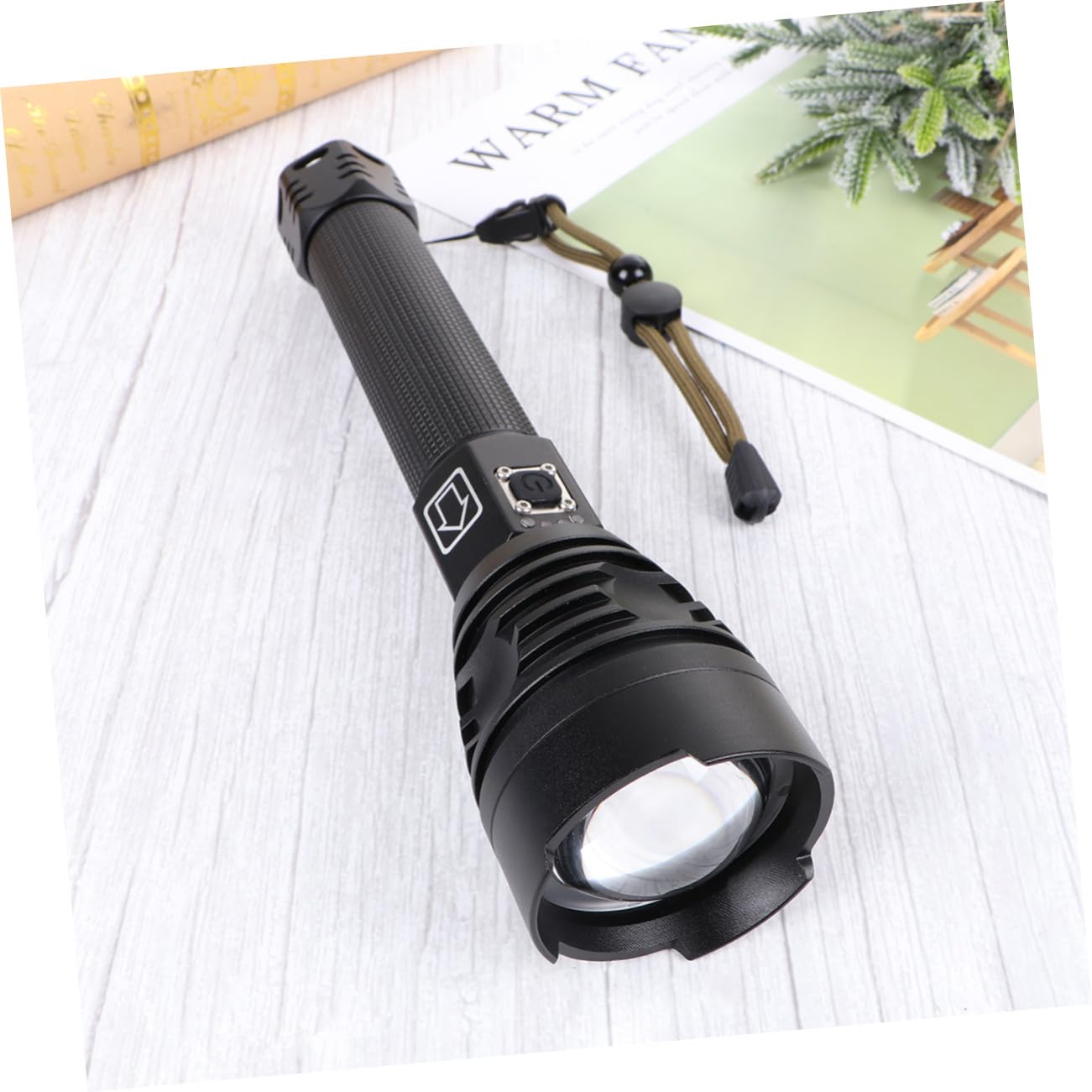 Gatuida Torcia Elettrica Ricaricabile USB XHP90 2500 Lumen Zoom Telescopico | Lega di Alluminio Resistente e , Ricarica Micro Usb, per Pesca e Campeggio, Formato Portatile