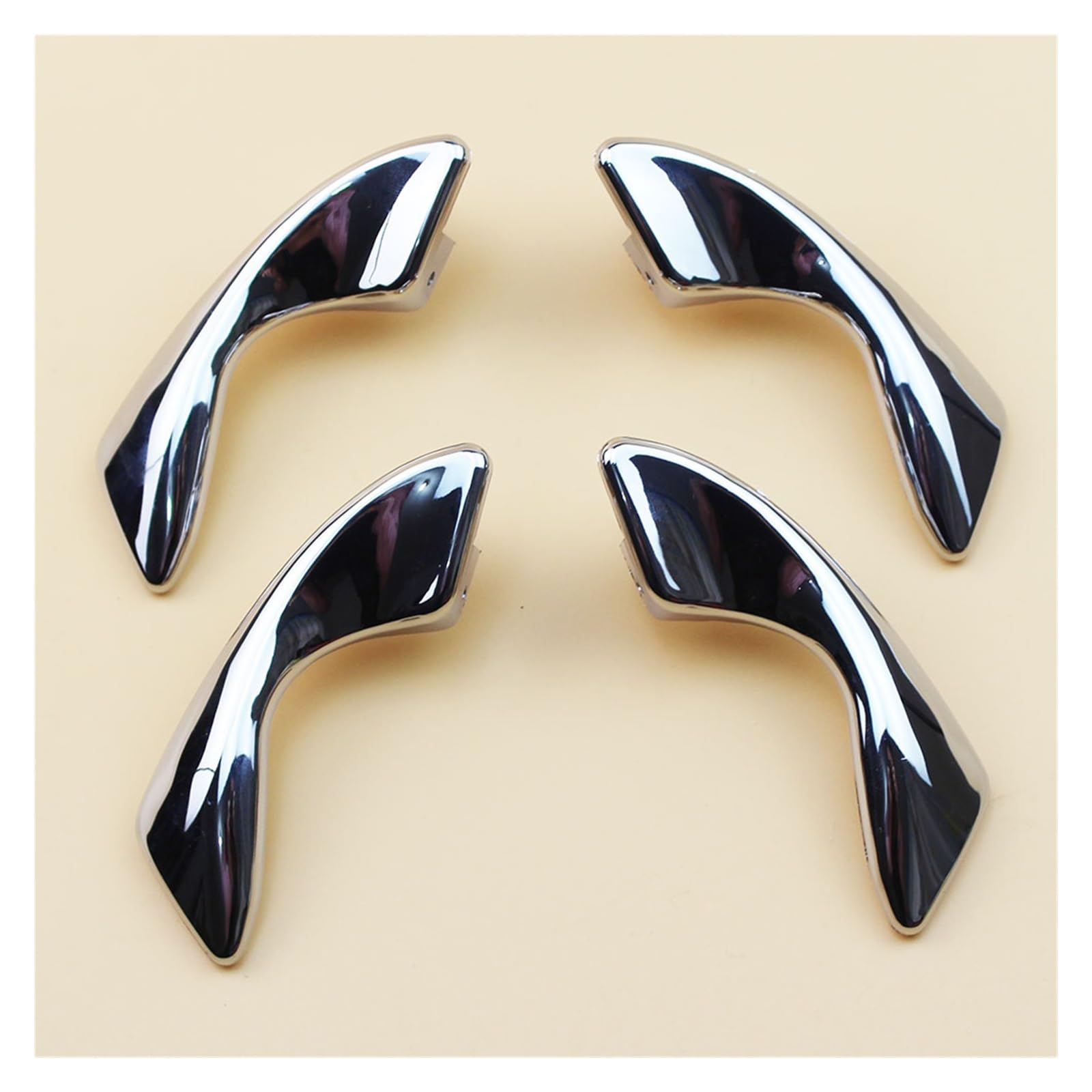 OEXRIGRU Car Interior Door Handles 6105230U8010 for JAC for J3 for J3S for Turin 2009~2015 Car Chrome Inner Inside Interior Door Handle(A Set of 4Pcs)