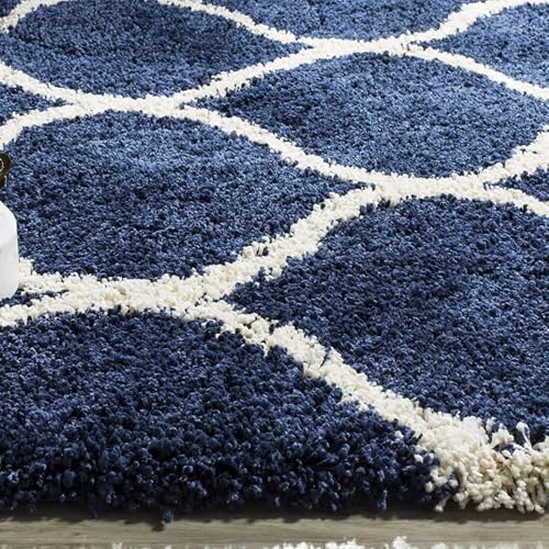 Image of 1.5x3 feet Soft Runner Rug for Living Room and Bedroom, Modern Indoor Floor Carpet with Non-Slip Backing, Comfortable Decorative Home Decor Rug, Easy Clean & Durable- (Blue M, Rectangular)