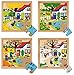 Educo Set di 4 puzzle stagionali da 1 a 4 pezzi | materiali didattici | Puzzle – Gioco e dissolvenza – Puzzle in legno | dai 72 mesi | fino a 144 mesi
