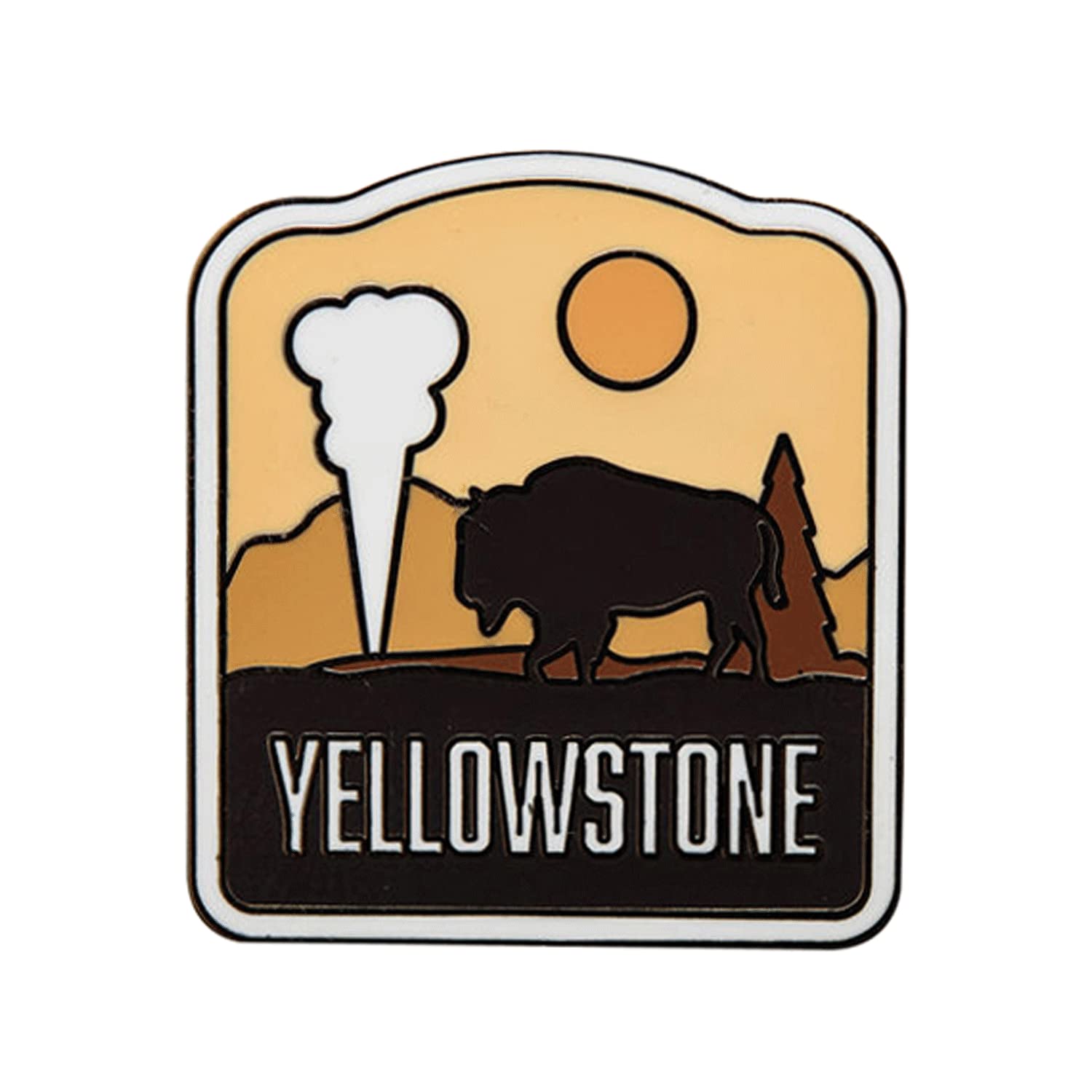 Vagabond HeartYellowstone National Park Enamel Pin - Yellowstone Souvenir - Yellowstone Pin