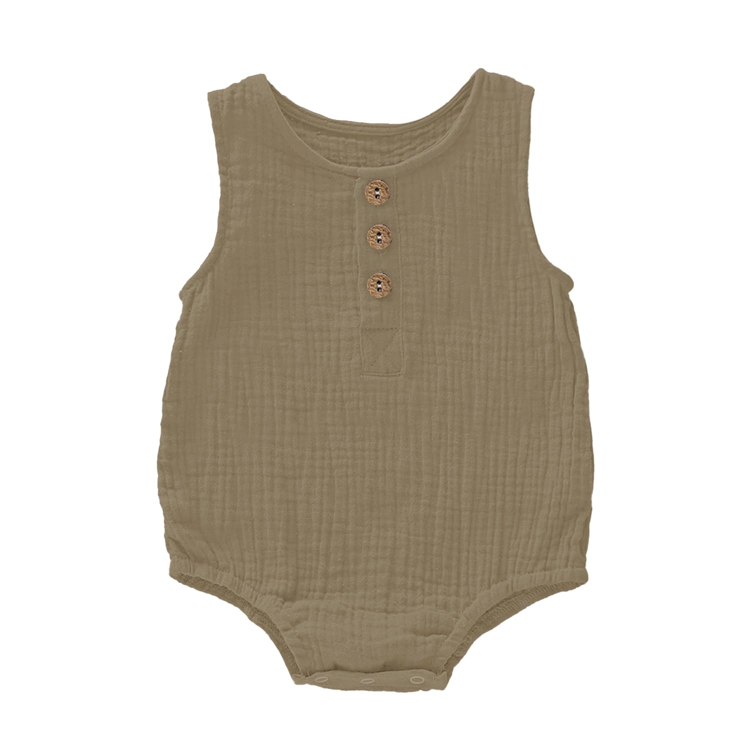 Organic Cotton Muslin Baby Onesie/Bodysuit | Pack of 1 |-image-18