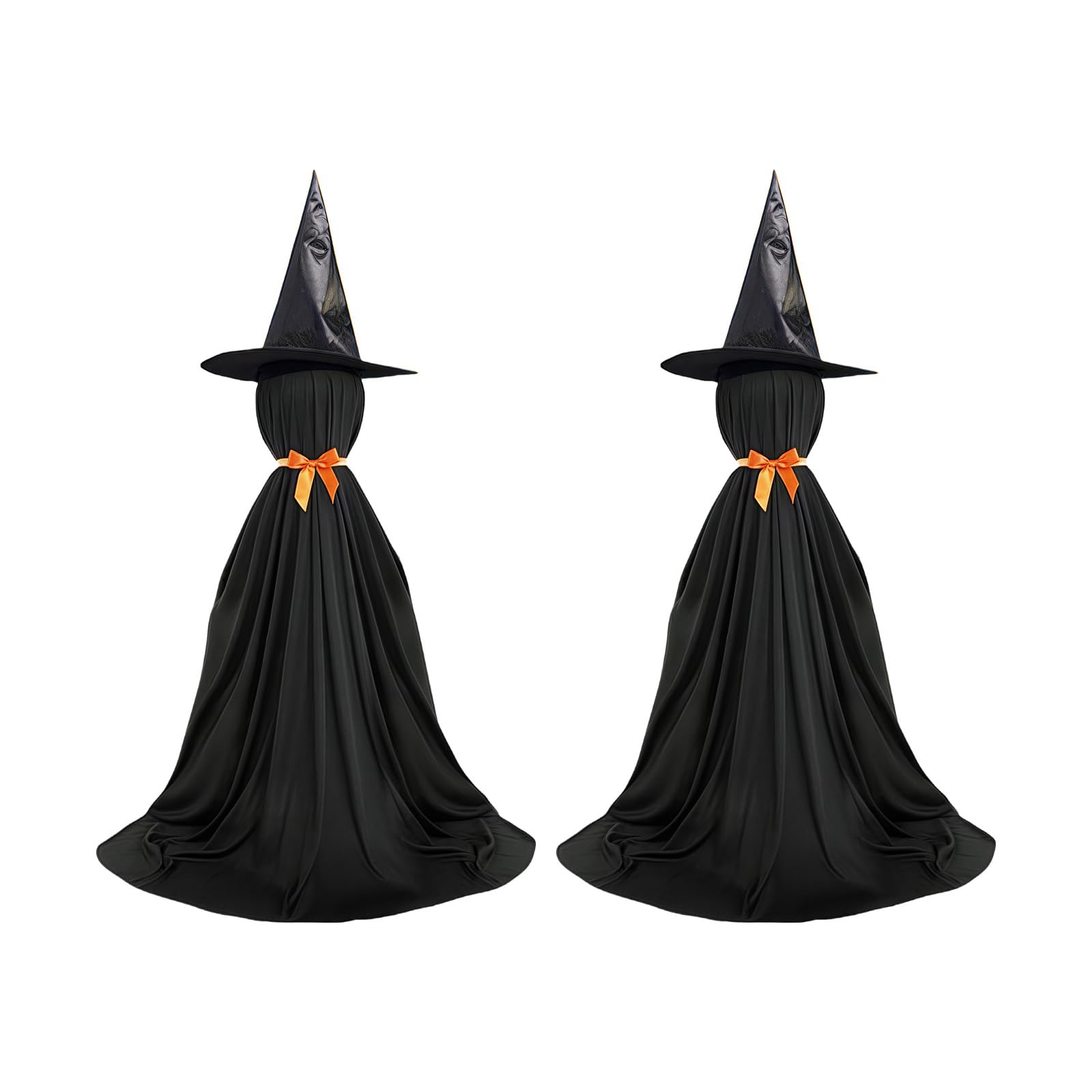 Heights Glowing Halloweens Specter Decoration with LED Lights for Porch Yard Haunting Houses Indoor Outdoor LED Specter Porch Decoration Outdoor Glowing Yard Decorations Easy Install Halloweens ABS