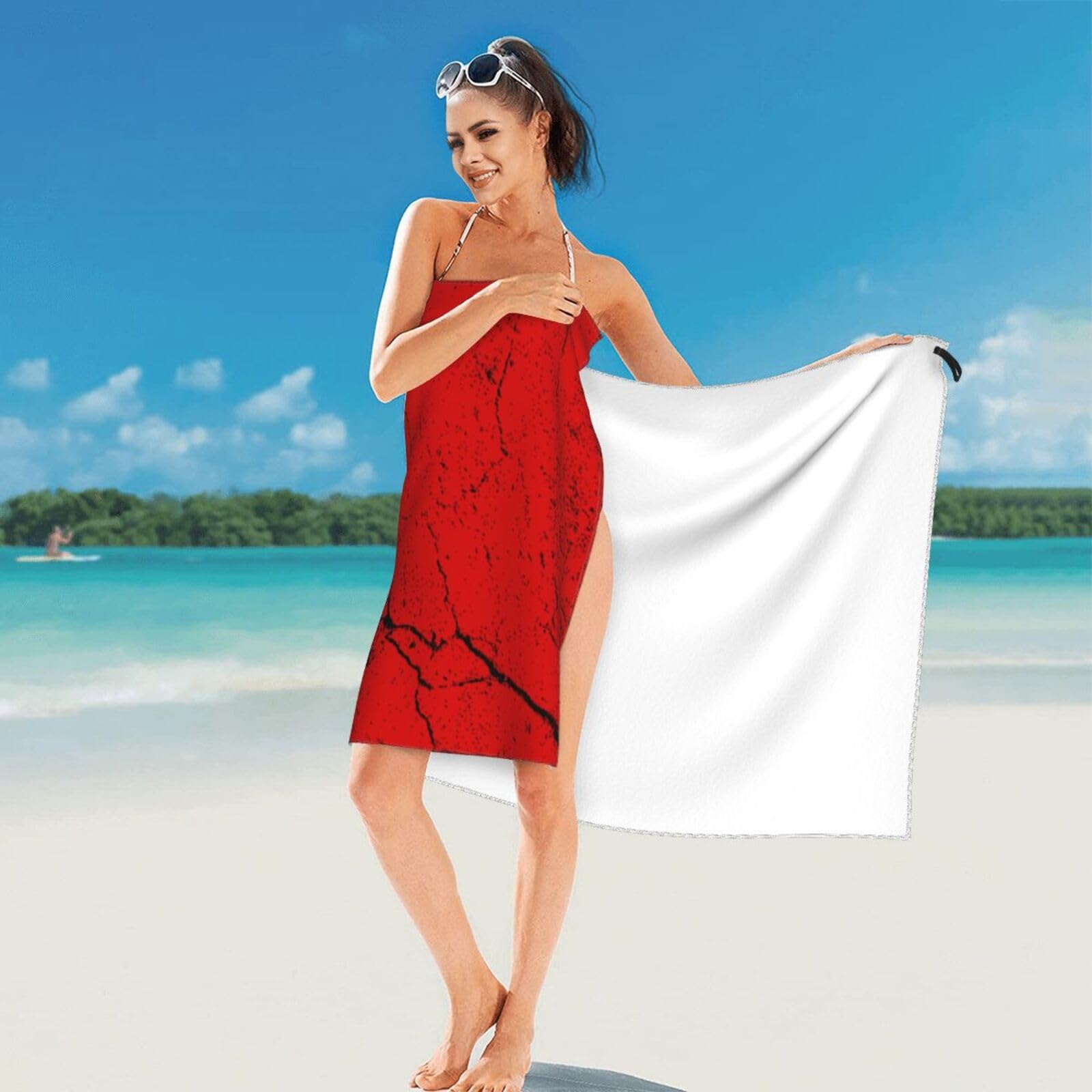 SIYTUAU Flag of The Soviet Union Texture Effect Bath Towels 27.5