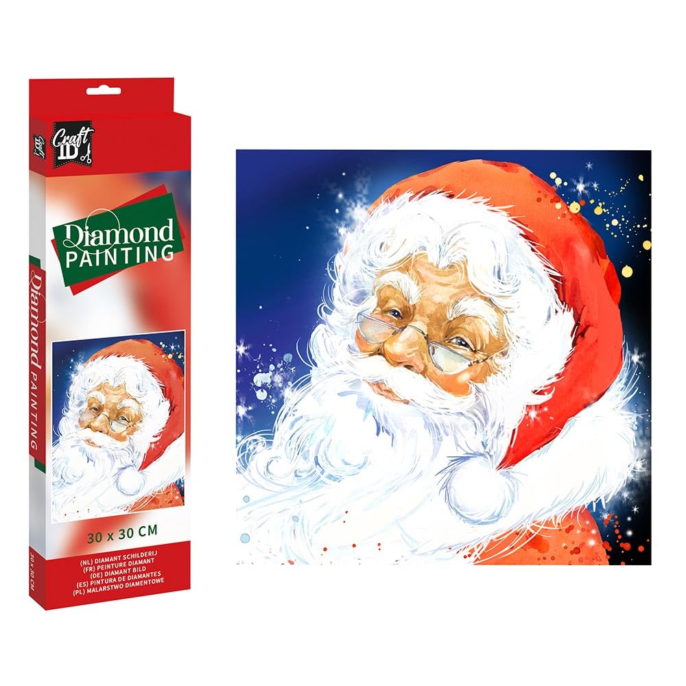 Grafix Diamond Painting Santa Claus 30 x 30 cm