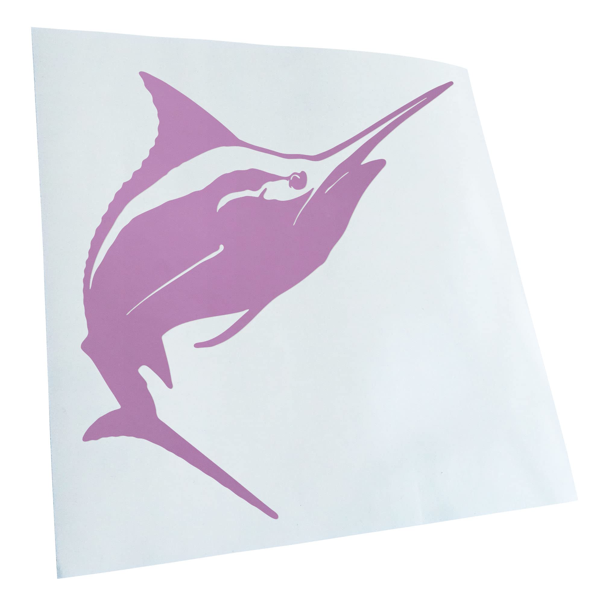 Kiwistar - Car Sticker - Lilac - 60 x 60 cm Swordfish - Rear Window Car Sticker Weatherproof for Car Truck Moped Truck - Sticker Exterior Self-Adhesive Tuning Accessories for Window Vehicle