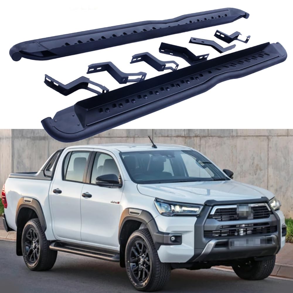 Amazon.com: Running Board Side Steps Fits for Hilux 2016-2024 Nerf