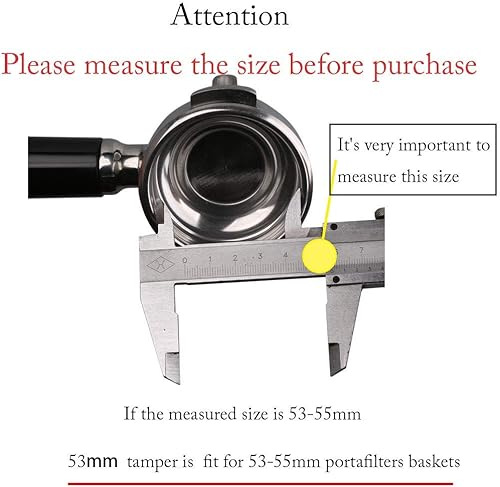 Miniatura 3 de omgogo Prensa de grano de café de acero inoxidable con base de café expreso barista de 2.087 in