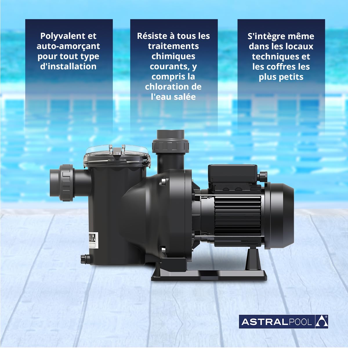 Sena piscine astral poolpumpe 16 m ³/h 230 v
