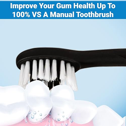 Miniatura 5 de Cabezales de repuesto compatibles con cepillo de dientes eléctrico sónico, cabezales de repuesto con cerdas súper suaves para eliminación de placa,