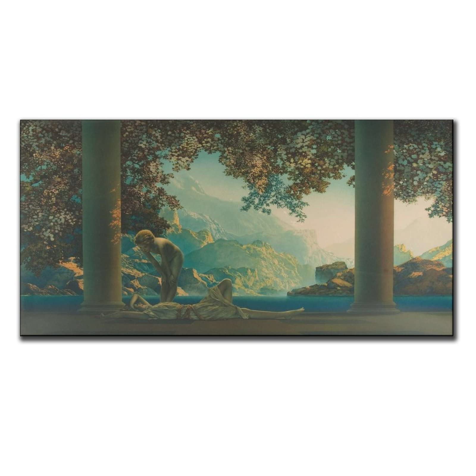 Amazon.com: Maxfield Parrish Daybreak Wall Art - 20x40 inch