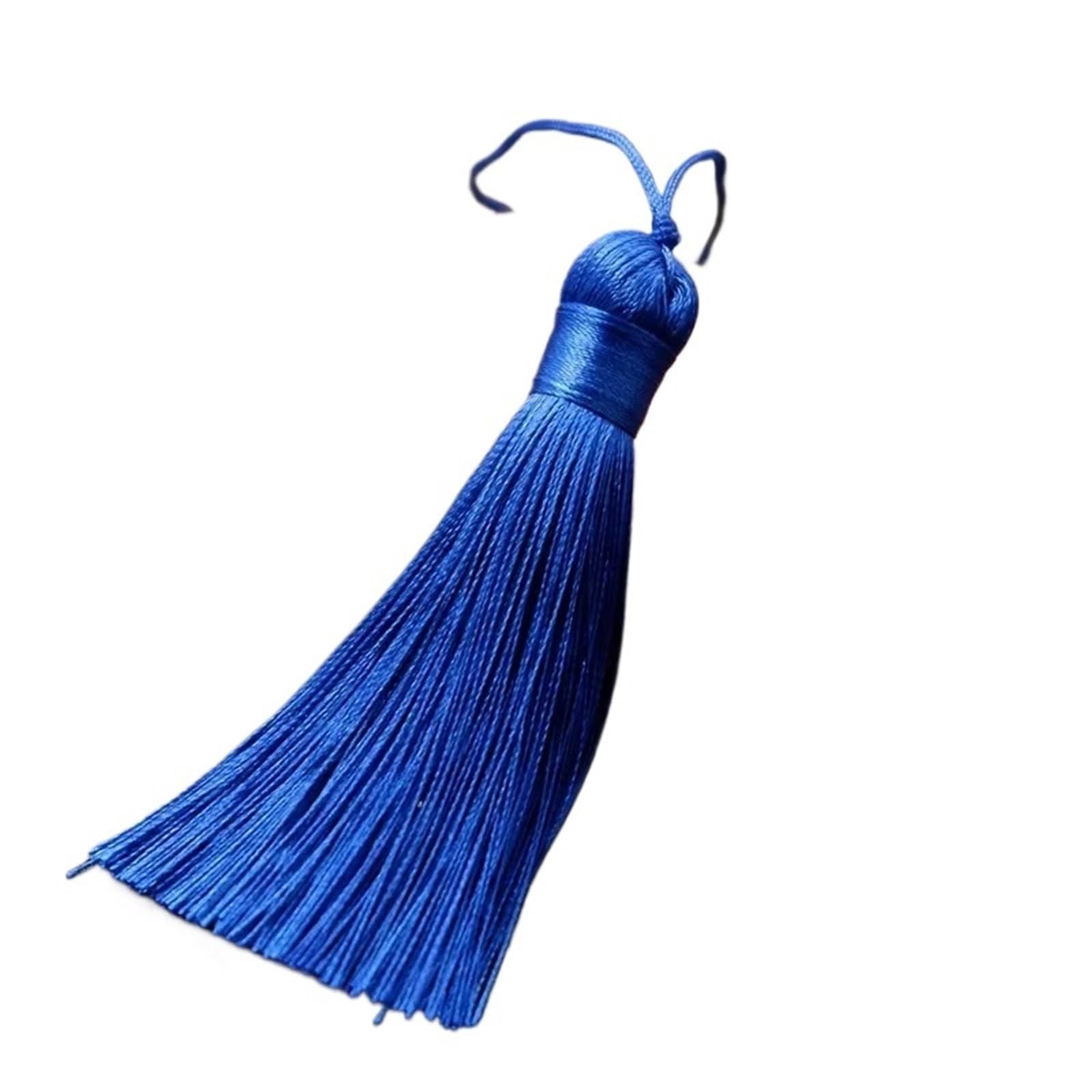 Handmade Silky Tassels 8cm with Loop for Jewelry Keychain DIY