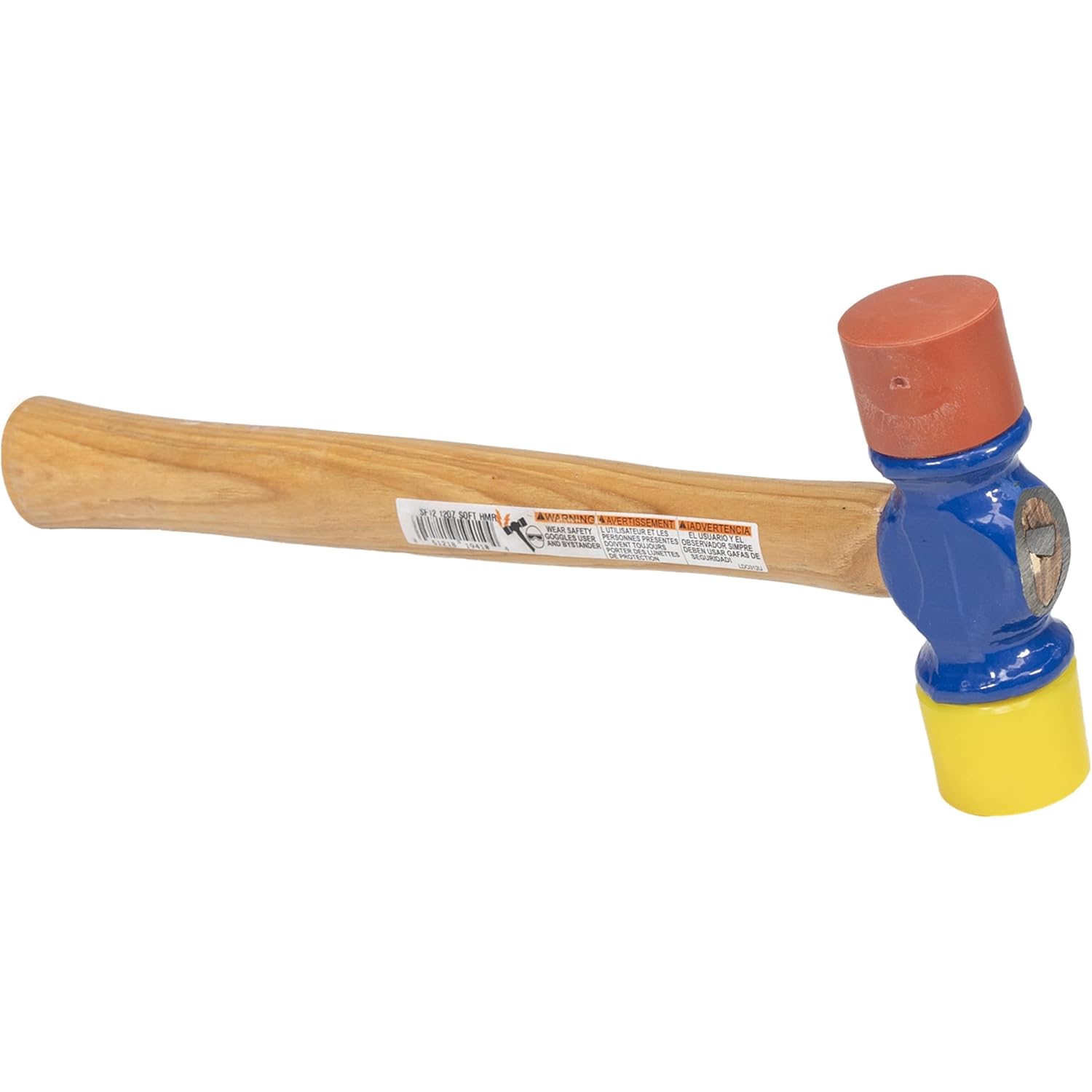 VAUGHAN Soft Face Hammer, American High Carbon Steel Head, 12 oz, Made In The USA, SF12, VN19410