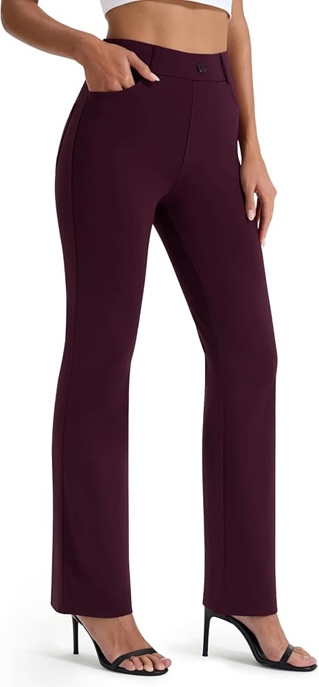 Amazon.com: AFITNE Women's Yoga Dress Pants Stretchy