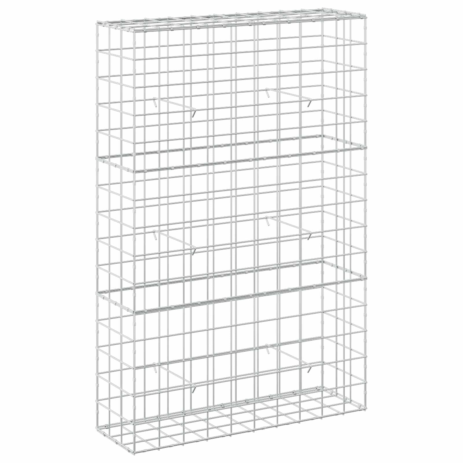 vidaXL Gabion with 3.5 mm Wire and 10x10 cm Mesh 100x30x150 cm