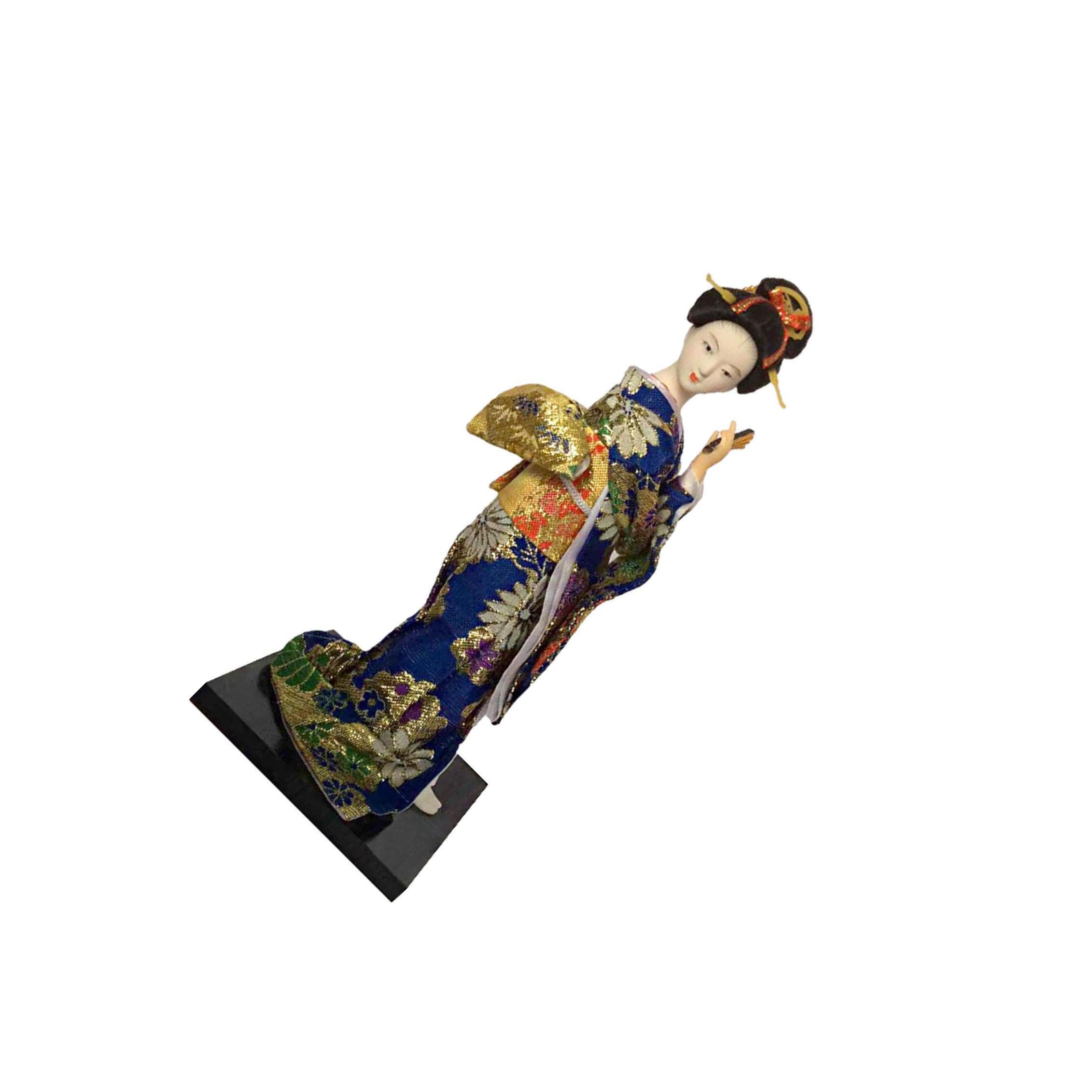 YIXANNX Traditional Japanese Ornament Handicraft Geisha Doll,Style A