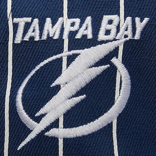 Mitchell & Ness Tampa Bay Lightning Snapback Azul Blanco miniatura 3