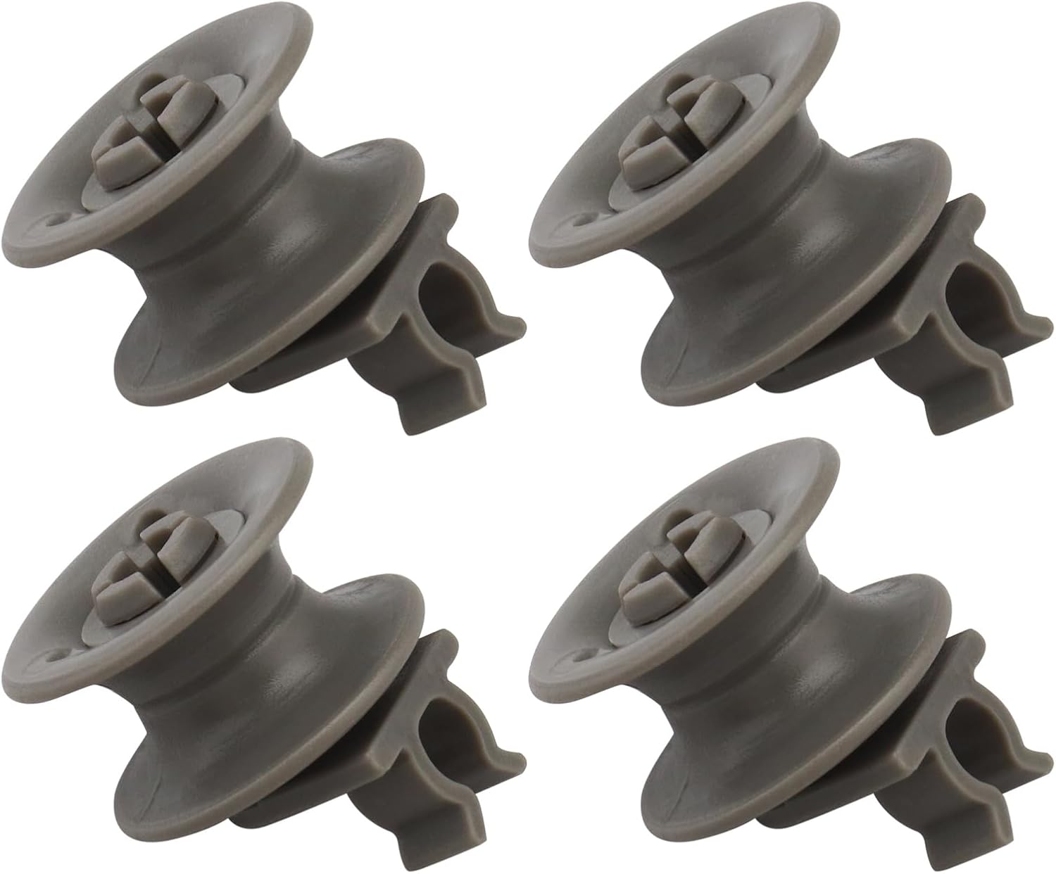 Create idea 4PCS Upper Dishrack Roller Wheels 4581DD3002A Compatible with LG LDF6920BB LDF6920ST Dishwasher Rack Assembly Replacement Parts Plastic
