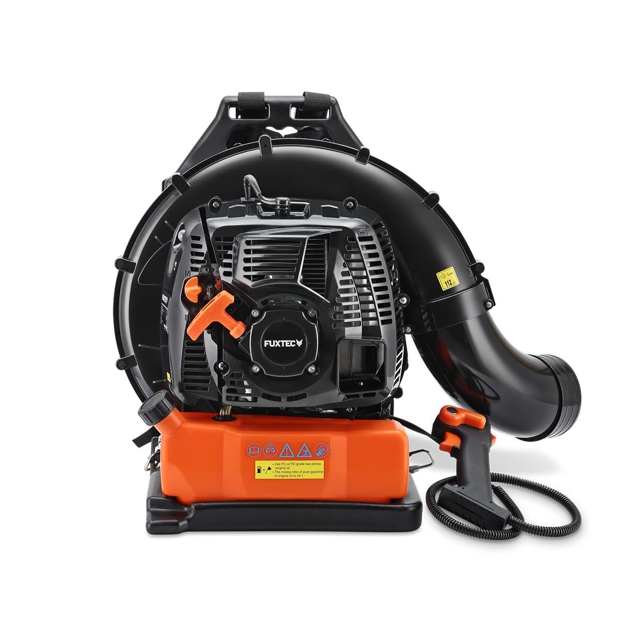 FUXTEC • Souffleur de Feuilles Thermique Dorsal FX-LBP185TPRO • Moteur 85cc 4,0kW • Vitesse d’air 95 m/s • Débit d’air 0,45 m³/s • Réservoir 4,2L • Harnais Sac à Dos Ergonomique