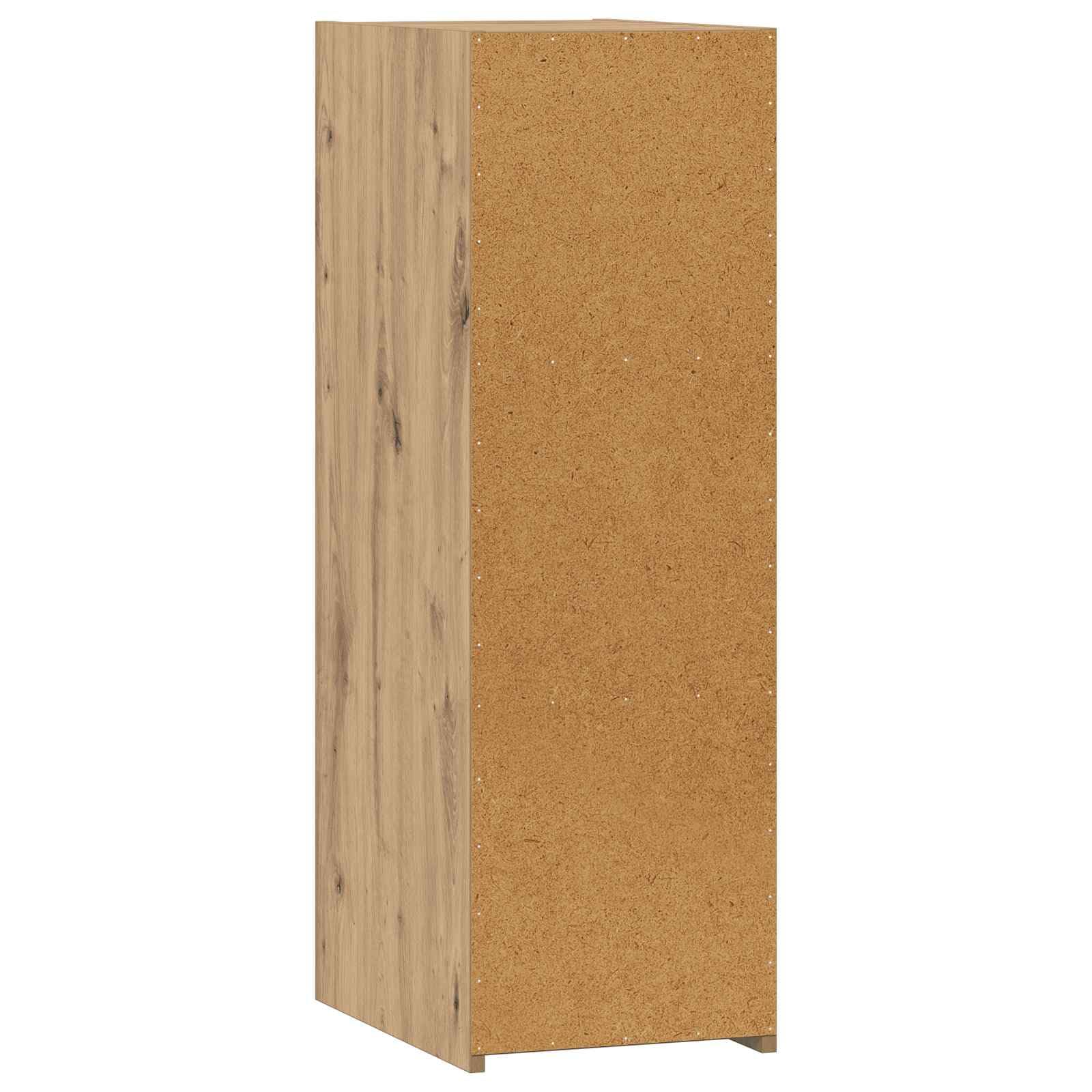 Credenza in rovere Artisan, 30 x 41 x 93 cm, in legno, moderna credenza con spazio per soggiorno, sala da pranzo, cucina, corridoio e ufficio
