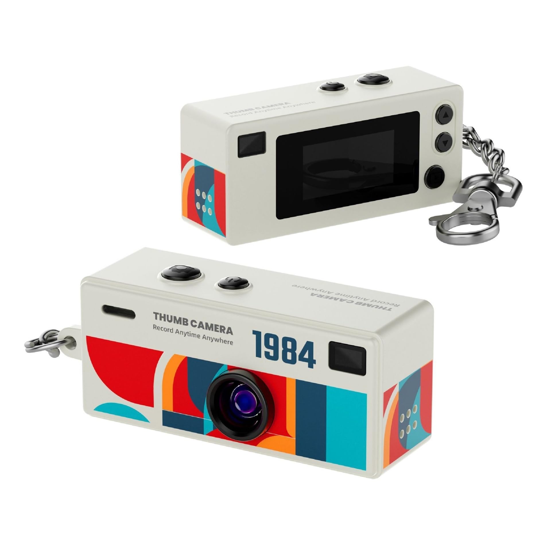G6 Retro 1080P Mini Thumb Keychain Camera, 130° Wide Angle Auto Focus Flash LCD Screen Portable Video Recorder-image-32