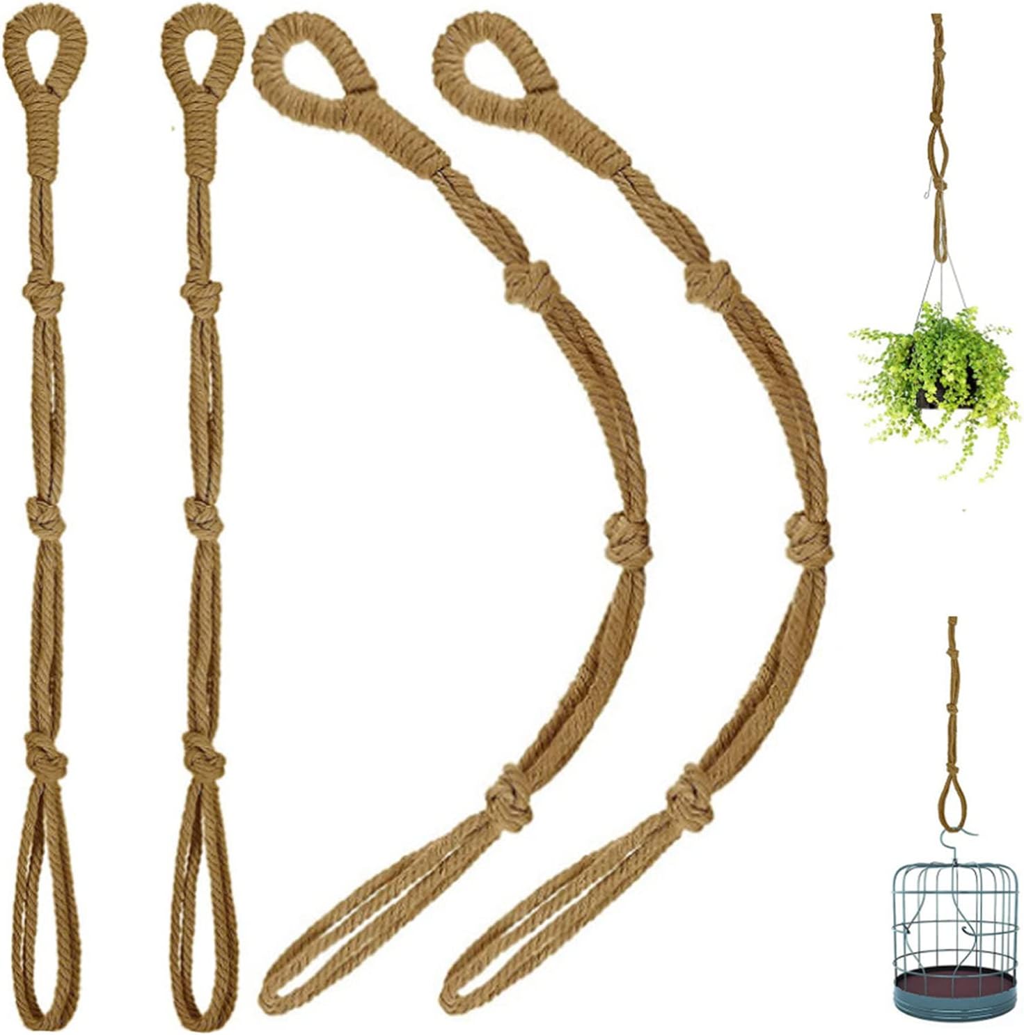 YQQKIRA520 Connectable Plant Hanging Extenders,Durable Rope