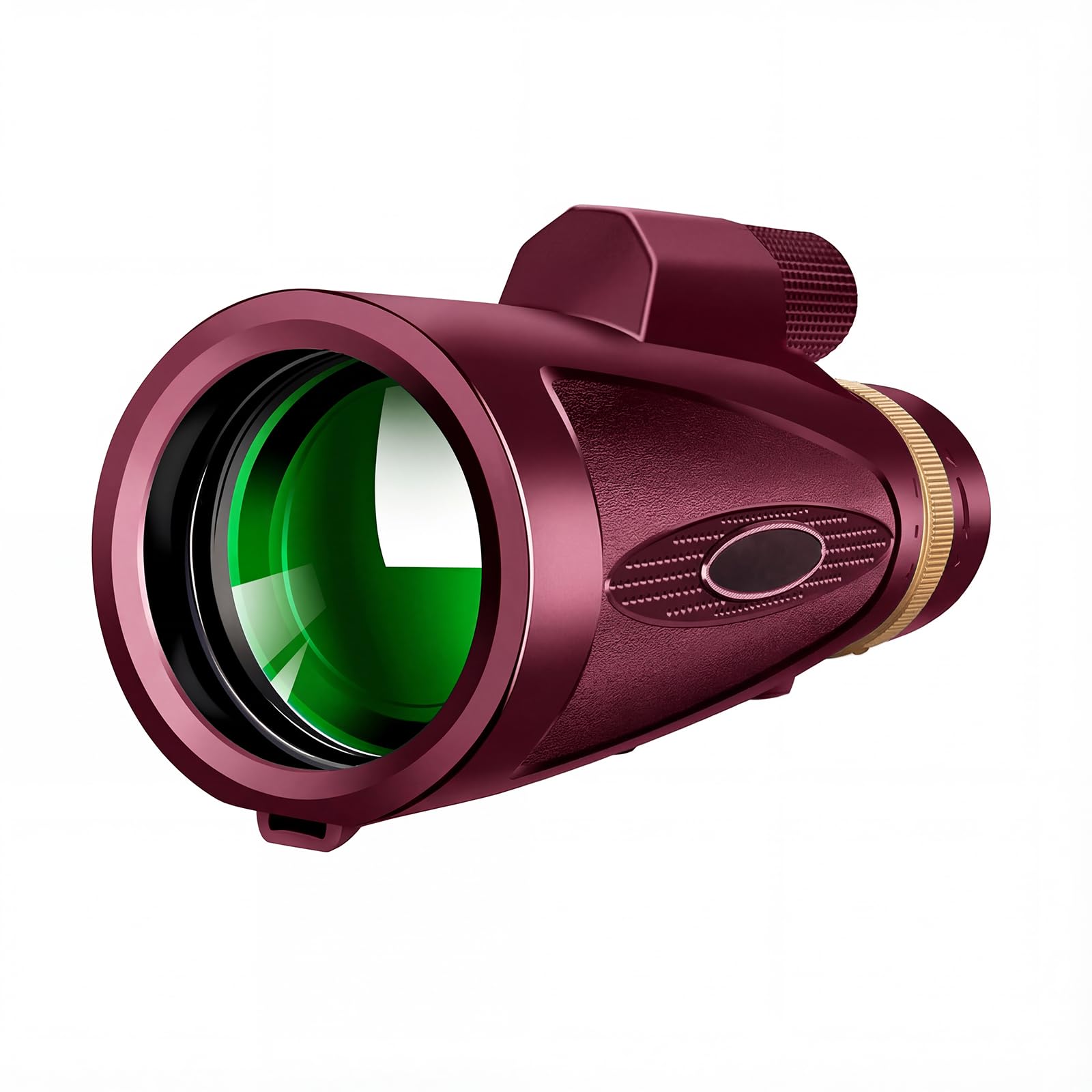 30X60 Telescopio Monoculares de Largo Alcance - Burgundy | FMC y prisma BAK4 premium con Soporte para Teléfono Inteligente Trípode,Monoculares Portátil Para Observación de Aves