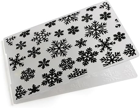 arriettycraft Snowflakes Plastic Embossing Folders for Card Making or Scrapbooking DIY Album Card Tool Plastic Template (Snowflakes)