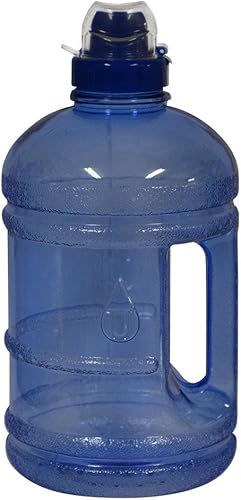 Miniatura 1 de Botella de agua de plástico sin BPA de 12 galón (64 oz), con tapa giratoria de 1.890 in