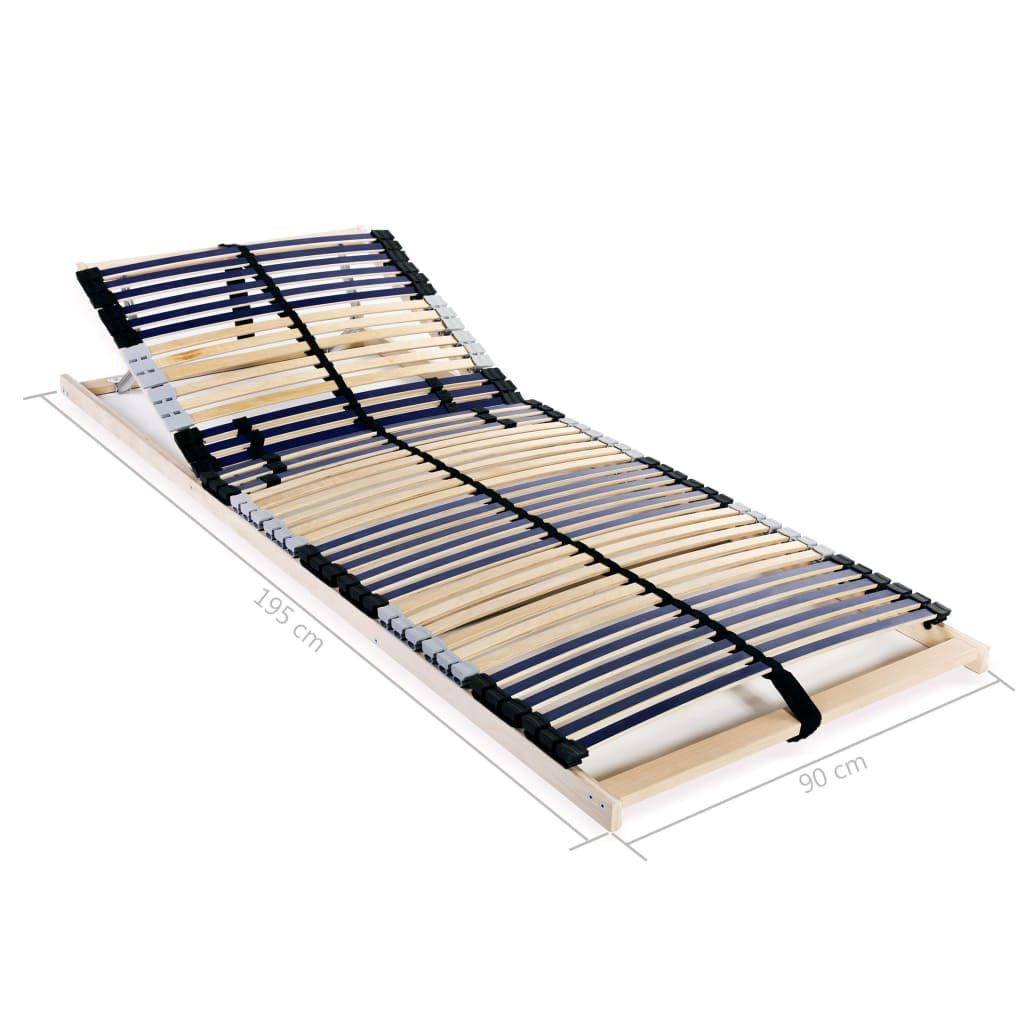 vidaXL Bedlattenvervanging met 17 latten 80x200 cm, bedbodem, bedframe, houten lattenbodem, lat bodem, bedonderkant, bed bodem, bedbodems, latten bodems