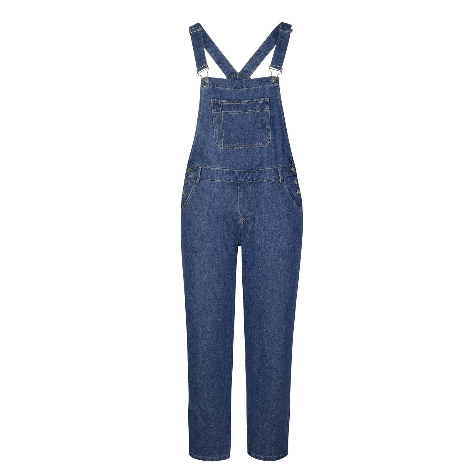 2023 Peto Vaquero Hombre de Mono otoño Casual Pantalones de Mezclilla Retro Moda Denim Jeans de Trabajo con Bolsillo clásico Suelto Jumpsuit Informal Overall pantalón Largos Inviernos Nueva