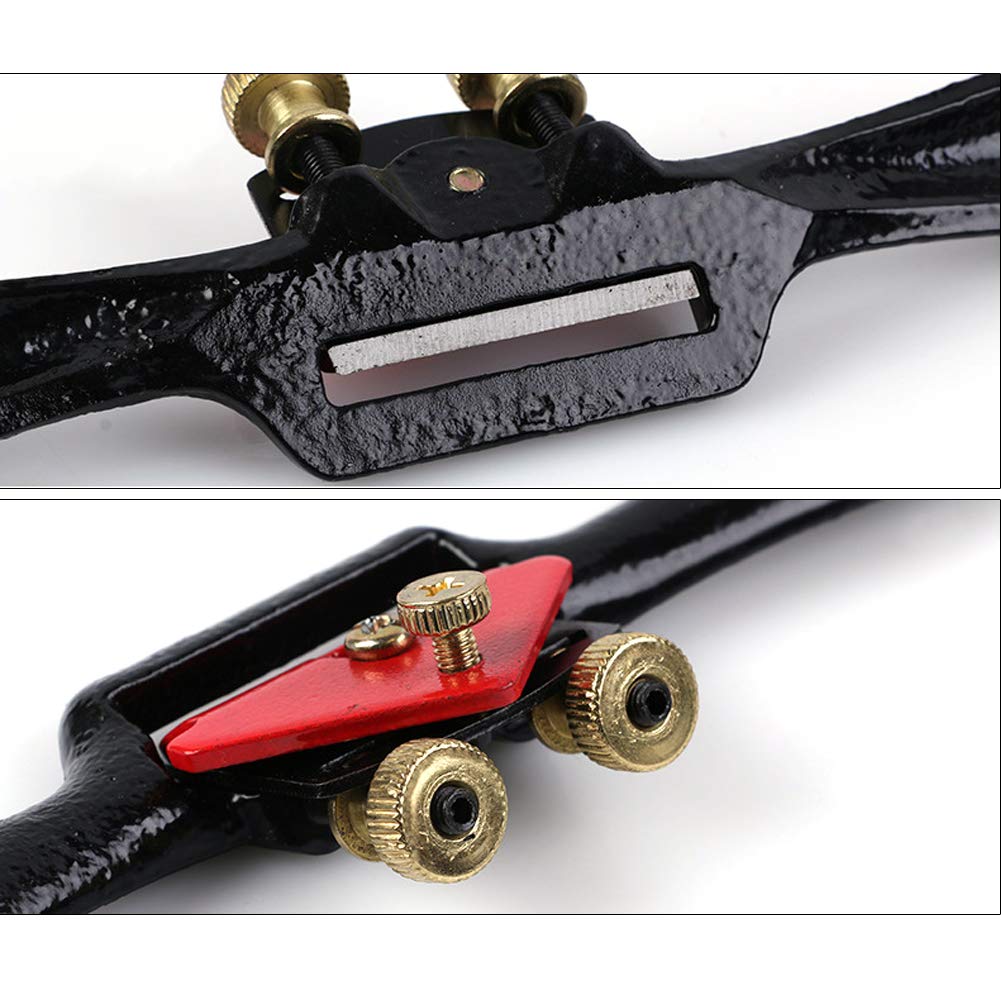 Set 2 Pialle Per Legno Con Lame Extra - 25.4 Cm, Base Piatta, Metallico