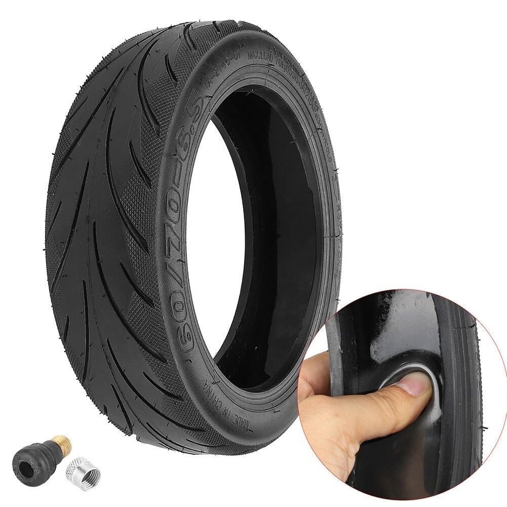 Pneu Trotinette Electrique 10 pouces 60/70-6.5 Scooter électrique Pneu Tubeless Pneus Caoutchouc E-Scooter Accessoires