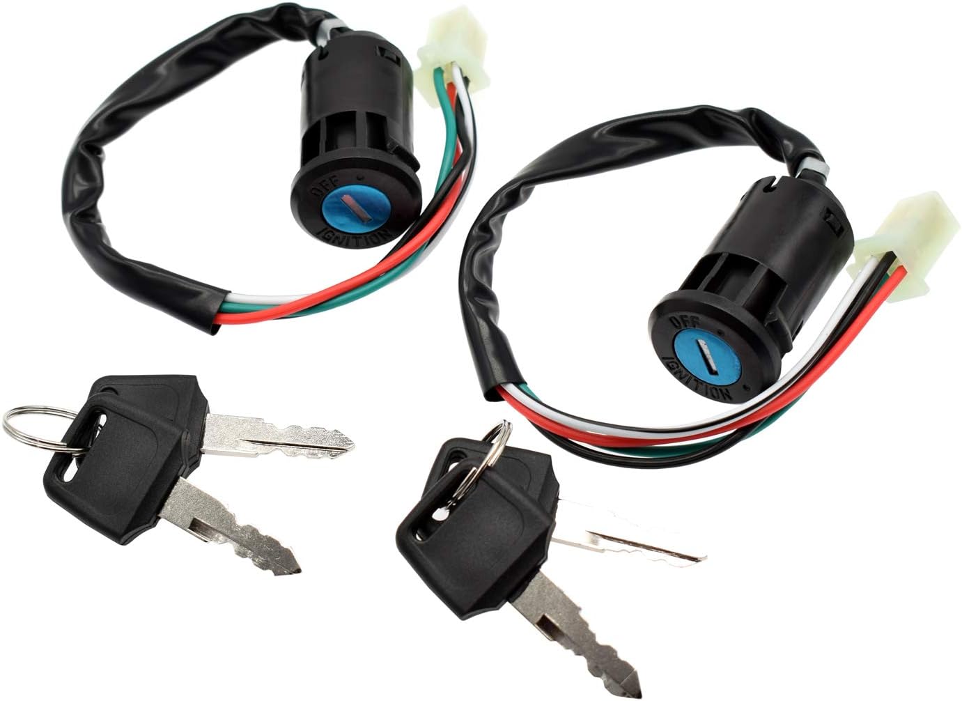 Buy 2pcs 4 Wire Universal Ignition Key Switch For Chinese Quad Atv 50cc 70cc 90cc 110cc 125cc Taotao Dirt Bike Scooter Pocket Bikes Online In Kenya B08mfj5qp7