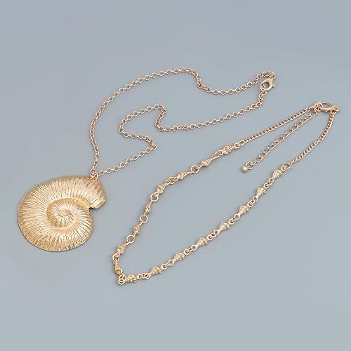 Miniatura 5 de Layered Conch Shell Necklace Gold Shell Seashell Necklace Choker Necklaces Jewelry Witch Necklace for Women Halloween Adjustable Y Lariat Necklace
