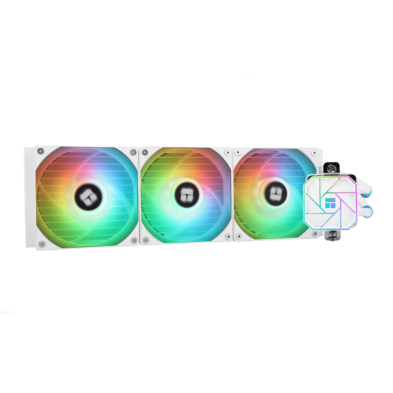 TR-Thermalright Aqua Elite 360 Weiß V3 CPU Wasserkühlung Komplett-360 Spezifikation AIO PC Kühler,3x120mm ARGB Kühlventilator,Einfache Installation,Kompatibel mit AM5/AM4, LGA1851/1700/115X/1200/2011