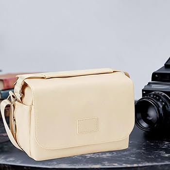 極美品　ゲンテン　カメラバッグ　ショルダーバッグ　3層　レザー　ベージュ Amazon.co.jp: Prasku DSLR カメラバッグ カメラ