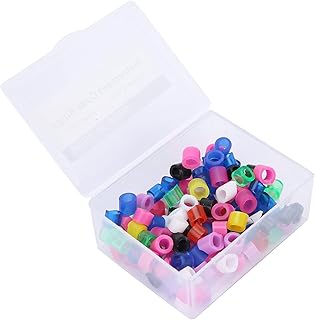 Dental Code Rings Instrument 100pcs Dental Color Code Rings Non‑Toxic Silicone Dental Color Code Rings Accessory Supplies(04)