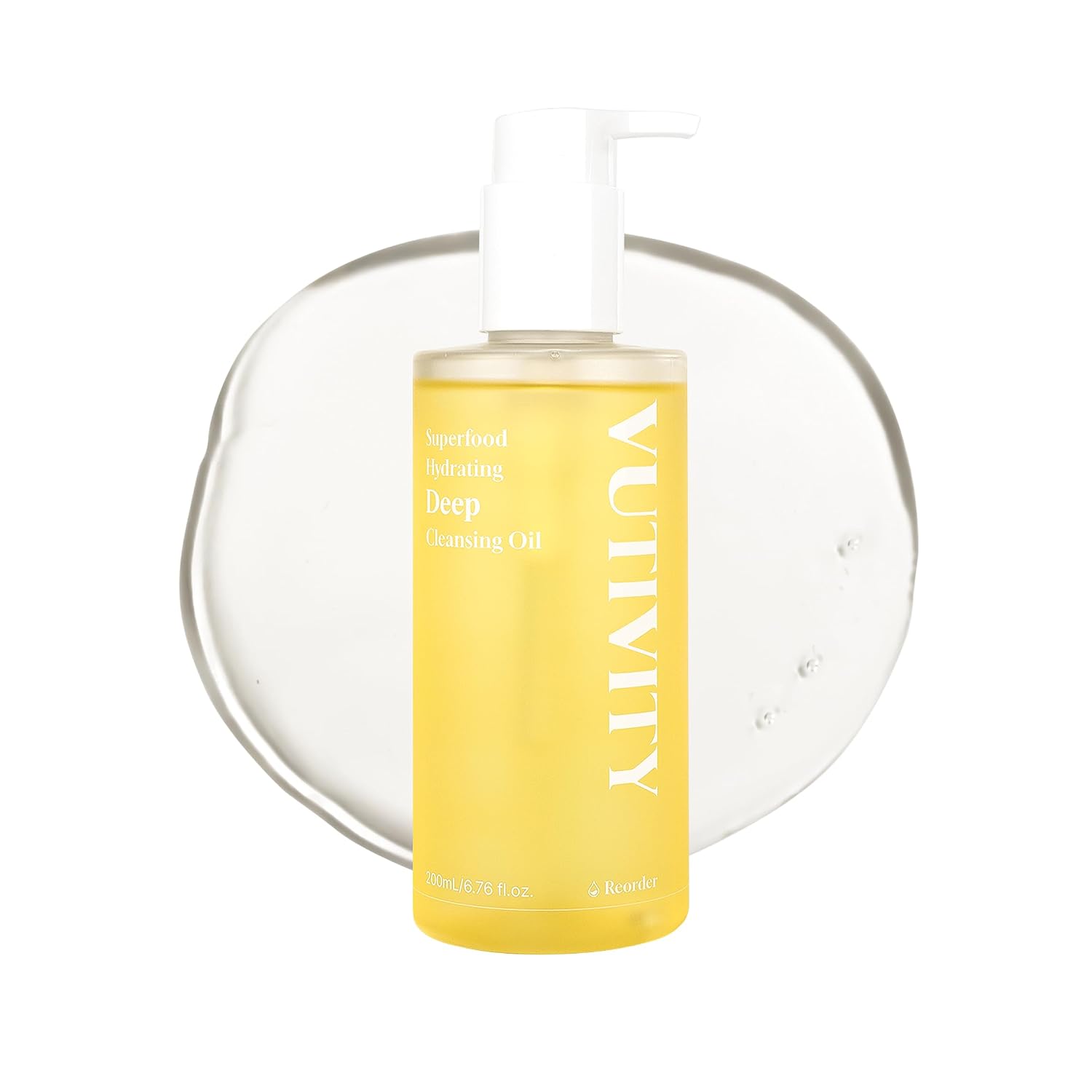 Superfood Hydrating Deep Cleansing Oil, Vegan, 200mL, 6.76 fl oz, Makeup Removal for All skin, Made in Korea