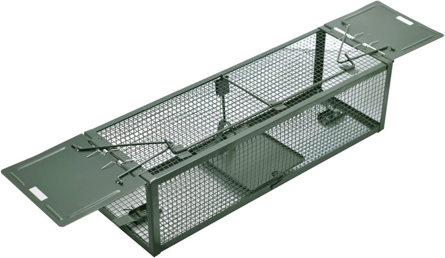 Humane Rat Trap Live Animal Cage Rodent Control with 2 Doors for Mouse Chipmunk Squirrel 15.2"x4.9"x4.2"