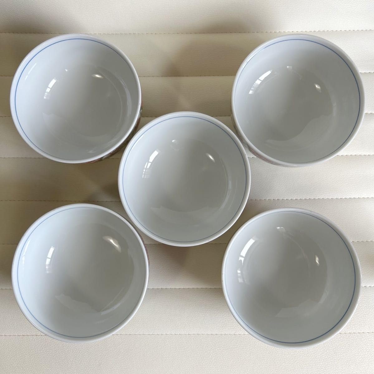 Amazon.co.jp: 有田焼 吾山窯 どんぶり揃 5客セット 丼 赤絵 花鳥 色絵 