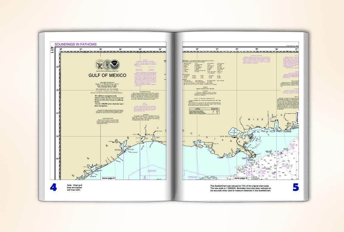 Paradise Cay Publications NOAA BookletChart 411: Gulf of Mexico