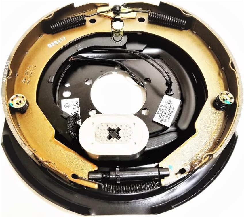 TRP TruRyde Electric Brake Assembly - Self-Adjusting - 12" - Left Hand - 7,000 lbs - Drivers Side (BK-12E-01SA)