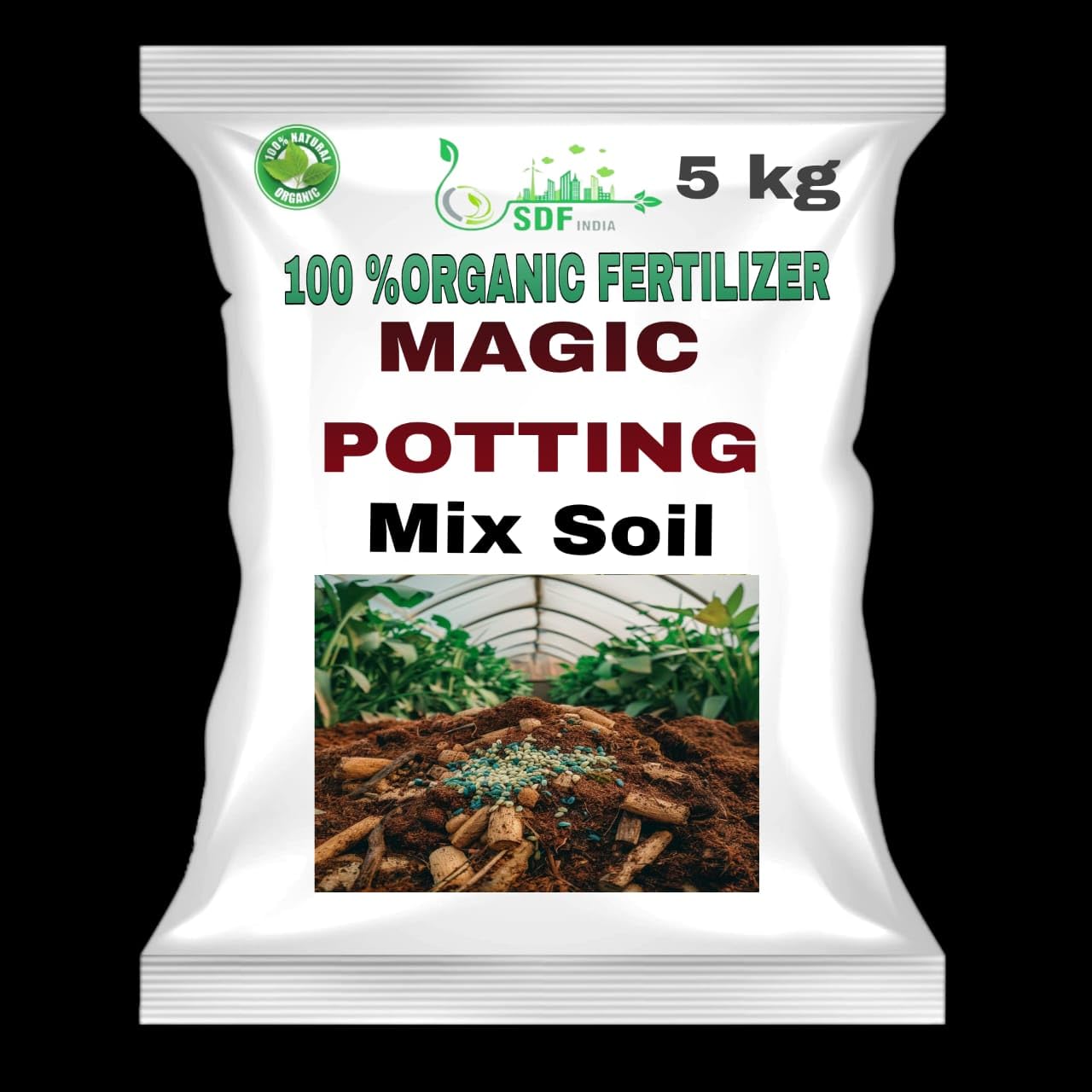 SDF Magic Potting Soil for Plants 5 kg | Potting Soil Mix for Plants Garden | Soil and Fertilizer for Plants | Soil Mix for Plants Home Garden (B0D4F12SLF) Amazon Price History, Amazon Price Tracker