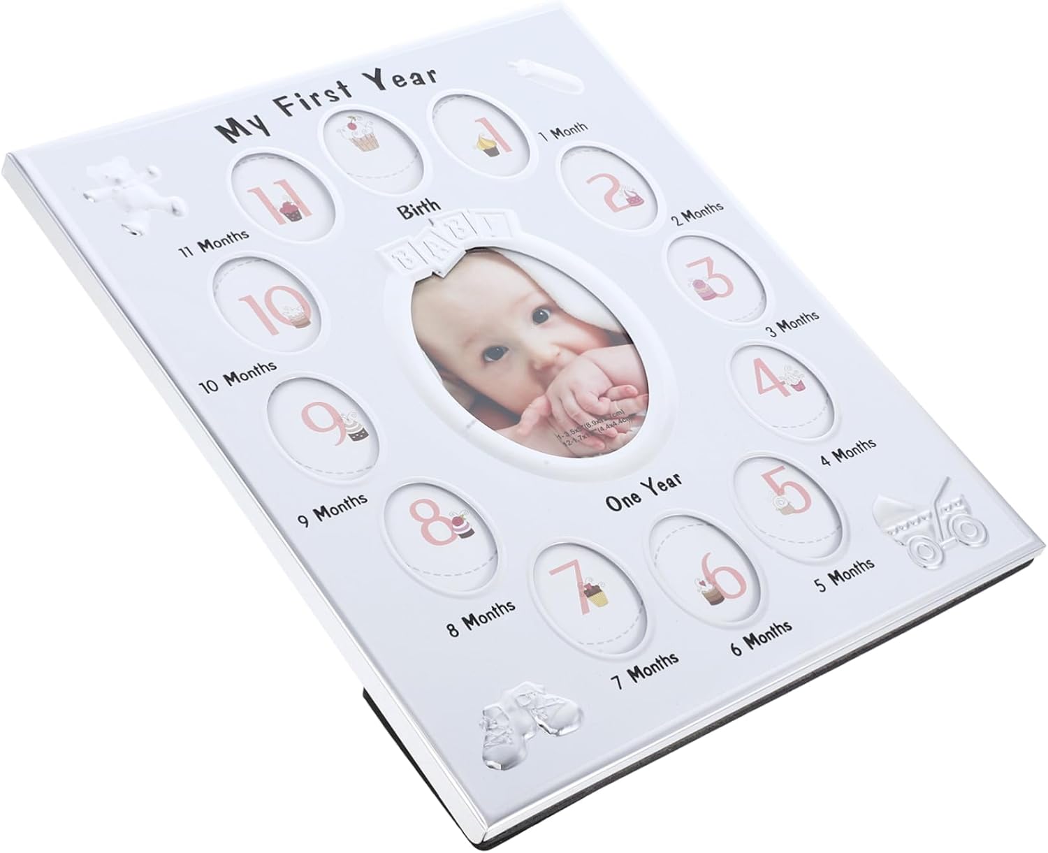 Garneck Baby Age Milestone Photo Frame 12 Months Baby Photo Frame Unique Design